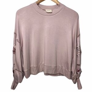 Harper Heritage Francesca’s Floral Embroidered Top Pink Size Small TN245-Z00